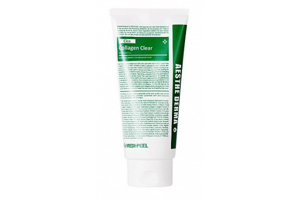 MEDI-PEEL Green Cica Collagen Clear - Успокаивающая очищающая пенка 28г (пробник)