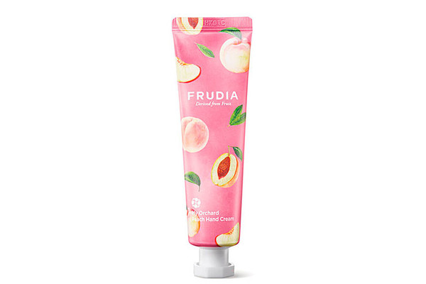 Frudia Крем для рук c персиком - Squeeze therapy peach hand cream, 30г